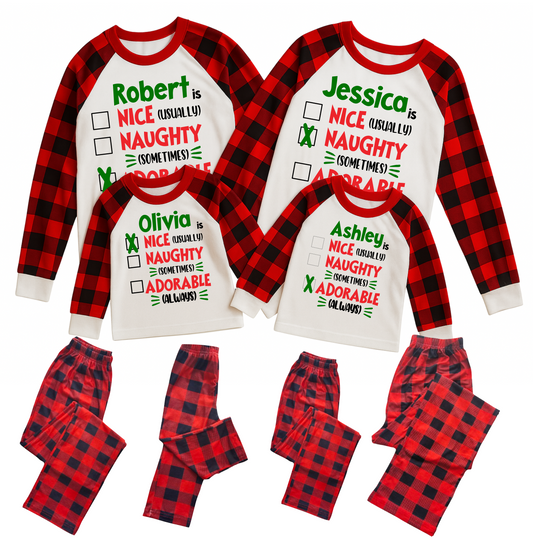 Custom Christmas Pajamas Family Set 8