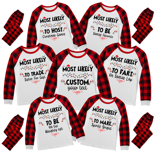 Custom Christmas Pajamas Family Set 5
