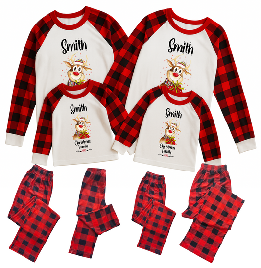 Custom Christmas Pajamas Family Set 4