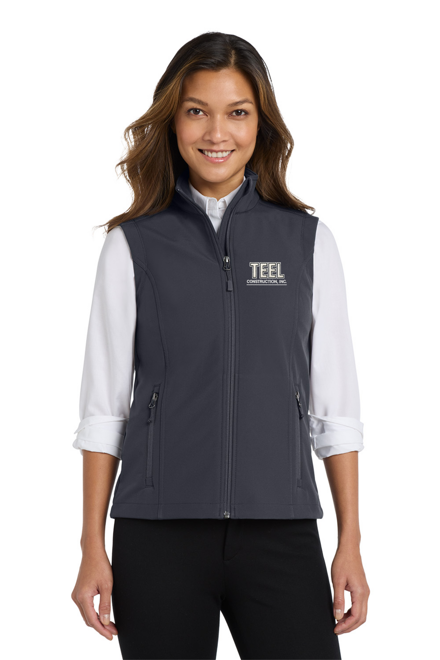 TEEL Embroidered Women’s Core Soft Shell Vest