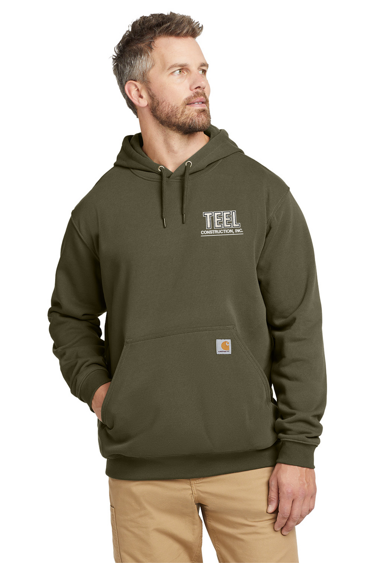 TEEL Embroidered Carhartt Tall Midweight Hooded Sweatshirt
