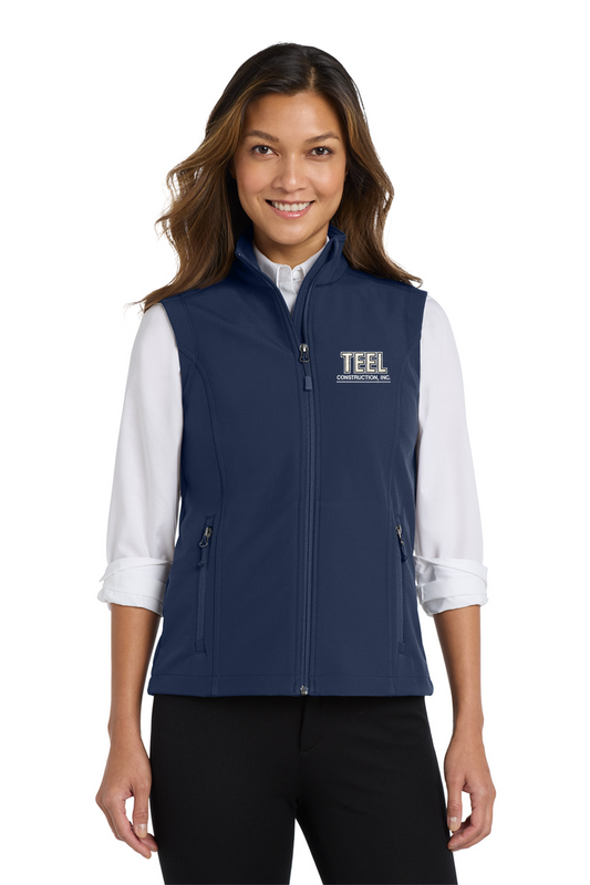 TEEL Embroidered Women’s Core Soft Shell Vest
