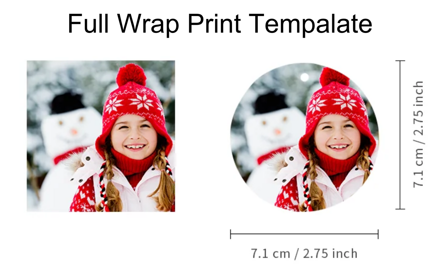 BULK Custom Christmas Ornaments 2025 – Ceramic (10–150 Packs) | Wholesale Any Design | Perfect for Holiday Events.