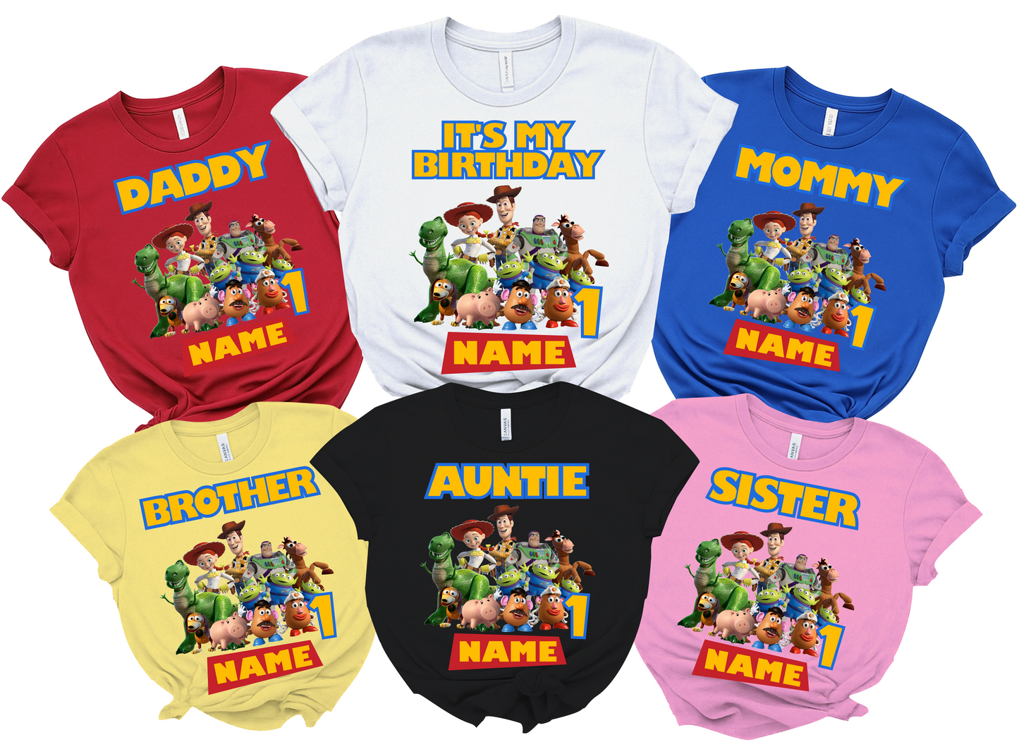 Toy Story Birthday Custom T-shirt Matching All Family 1