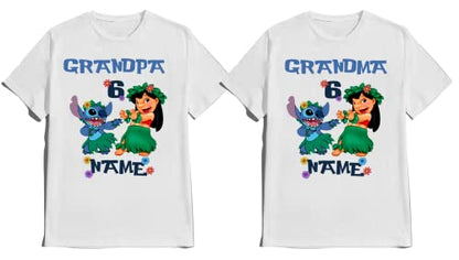 Stitch/Birthday Shirt Boy Lilo/Birthday Girl Matching Family Tees Custom Shirts Party T-shirts