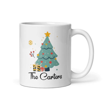 Custom Mug Gift Personalized Christmas Design Ceramic Mugs with Name And Photo Customized Xmas Cups Gifts for Holiday All Family Gathering Tea Cup White Coffee Mug 11oz