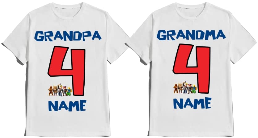 Birthday Boy Robolox Shirt Matching Family Customize Name Age
