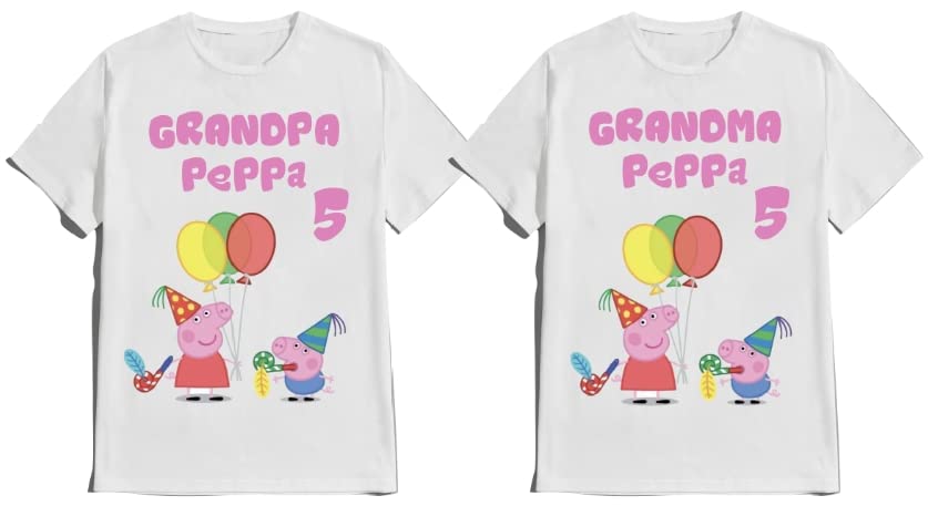 Piggy Birthday Pepa Boy pep Birthday Girl Shirt Matching Family Custom Tees Pig