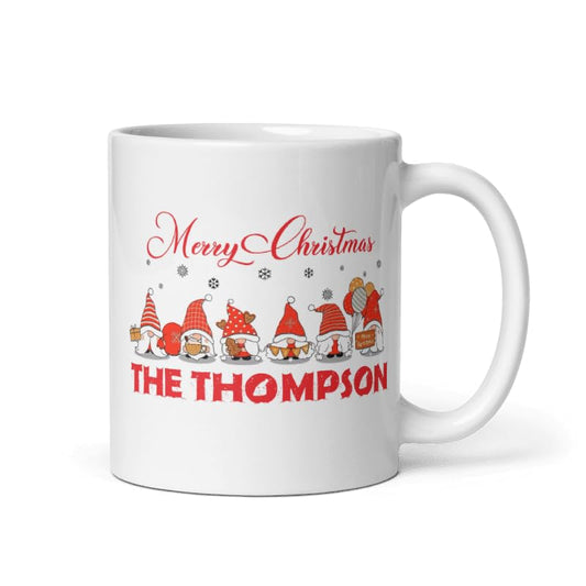 Custom Mug Gift Personalized Christmas Design Ceramic Mugs with Name And Photo Customized Xmas Cups Gifts for Holiday All Family Gathering Tea Cup White Coffee Mug 11oz