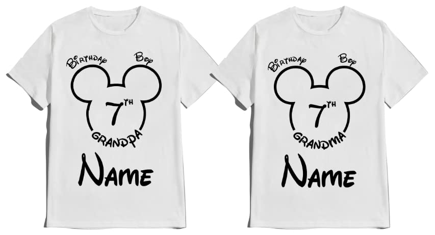 Mouse Birthday Matching Shirt Boy Girl Family Tees Custom Shirts Party