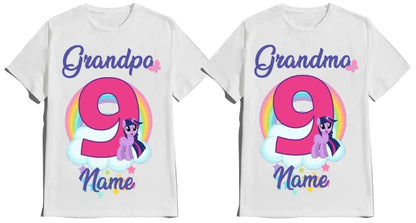 Birthday Girl Shirt Pinky Tee Ponny Shirt Pie Tees Family Matching Pony Customize T-Shirts