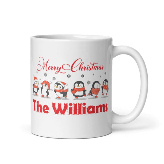 Custom Coffee Cup Family Gifts Personalized Christmas Design Ceramic Mugs with Name And Photo Customized Xmas Cups Gifts for Holiday All Family Gathering Tea Cup White Coffee Mug 11oz