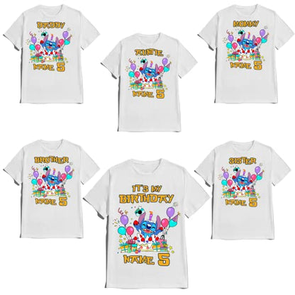 Stitch/Birthday Shirt Boy Lilo/Birthday Girl Tee Matching Family Tees Custom Shirts Kids Party T-shirts