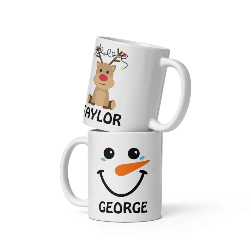 Custom Mug Family Photo Gifts Design Ceramic Mugs with Name And Photo Customized Xmas Cups Personalized Christmas Gifts for Holiday All Family Gathering Tea Cup White Coffee Mug 11oz
