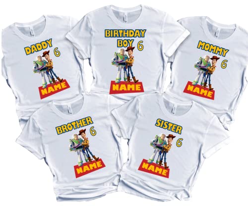 Birthday Toy Boy Shirt Family Matching Story Tees Customize
