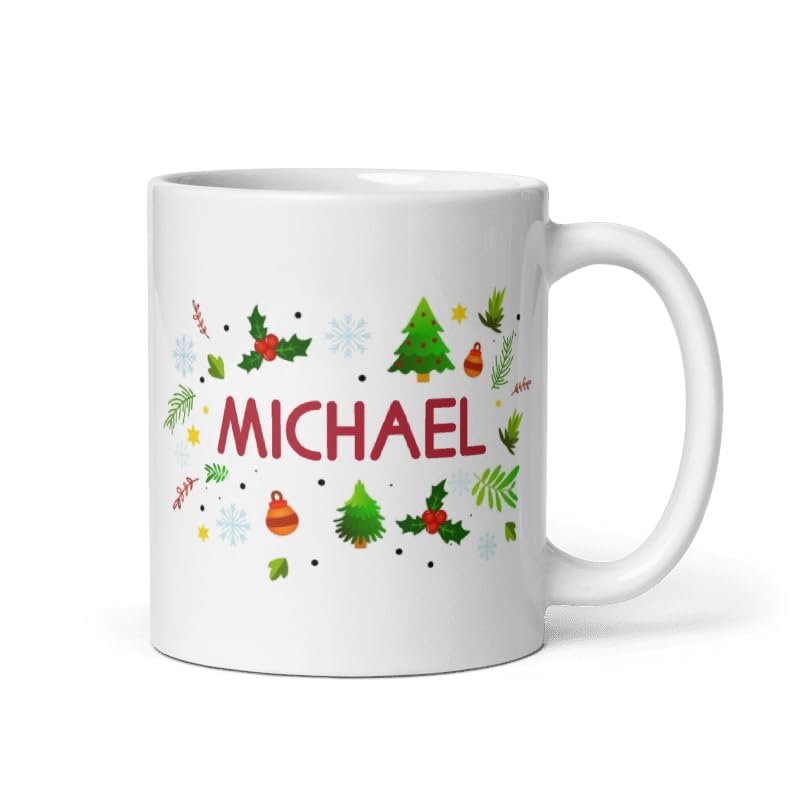 Christmas Calories Don't Count Custom Coffee Cup Gifts Personalized Christmas Ceramic Mugs with Name And Photo Customized Xmas Cups Gifts for Holiday All Family Gathering Cup White Coffee Mug 11oz