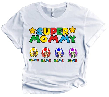 Mother's Day Shirt Matching Mama T-shirt Mother Mommy Super Mom Mothersday Tees Momy Tee