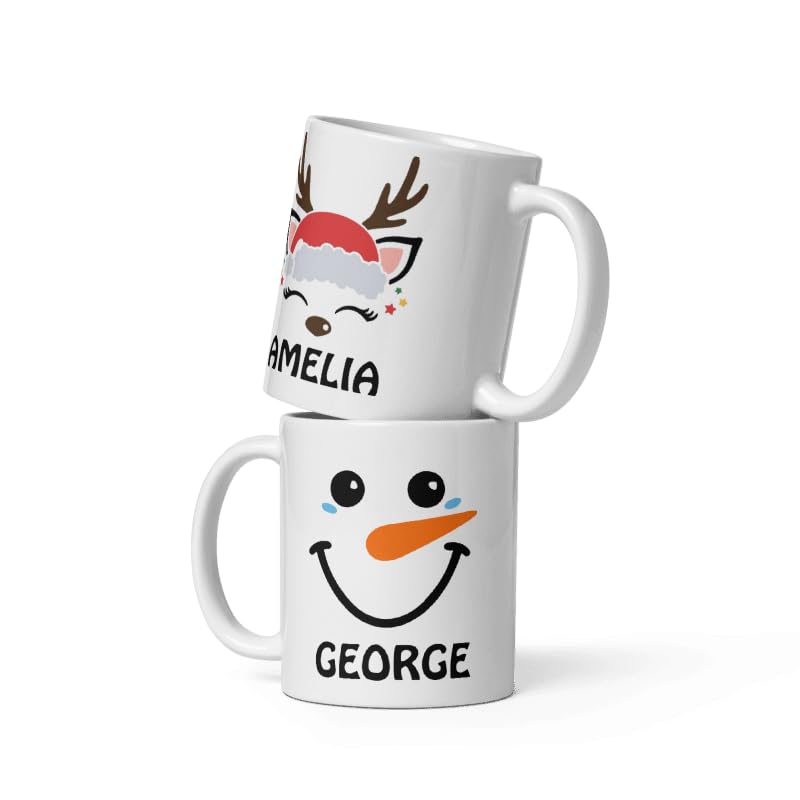 Custom Mug Family Photo Gifts Design Ceramic Mugs with Name And Photo Customized Xmas Cups Personalized Christmas Gifts for Holiday All Family Gathering Tea Cup White Coffee Mug 11oz