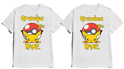 Birthday Boy Shirt Custom Name Age Birthday Girl Tee Personalized T-shirts Family Matching Tees Kids Party