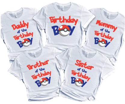 Birthday Boy Shirt Matching Family Custom Tees