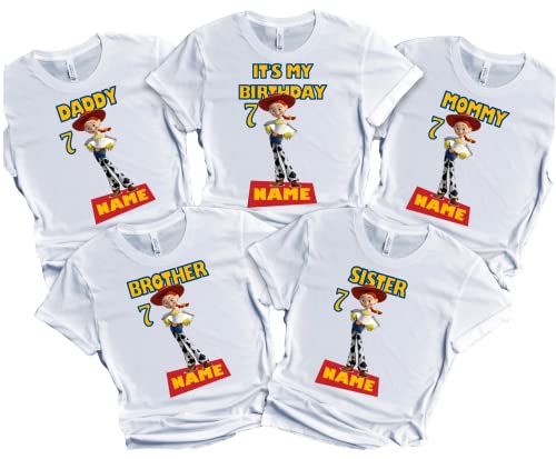 Custom Birthday Shirt Toy Family Matching Story T-shirts