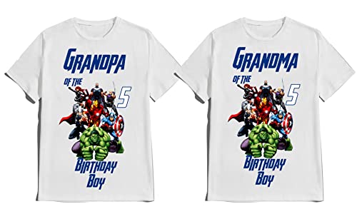 Avenger Birthday Boy Shirt Family Matching Super-Hero T-shirts Custom Super Hero Tees Kids