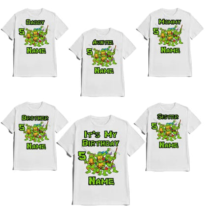 Birthday Shirt Birthday Boy Shirt Matching Family Custom T-shirts Kids Party Theme
