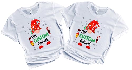 Christmas Matching Shirts For All The Family Custom Gift Holidays Christmas Eve White Tshirt All Sizes Kids And Adults Personalized Customize Name Shirt