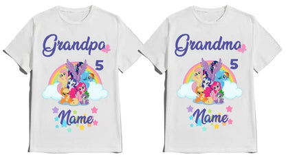 Birthday Girl Boy Shirt Pinky Tee Ponny Shirt Pie Tees Family Matching Pony Customize T-Shirts