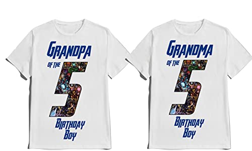 Avenger Birthday Boy Shirt Custom Super Hero Tees Kids Party Family Matching Super-Hero T-shirts