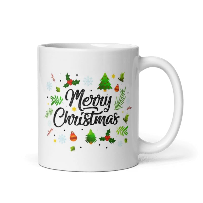 Custom Coffee Tea Mug Gifts Personalized Christmas Design Ceramic Mugs with Name And Photo Customized Xmas Cups Gifts for Holiday All Family Gathering Tea Cup White Coffee Mug 11oz