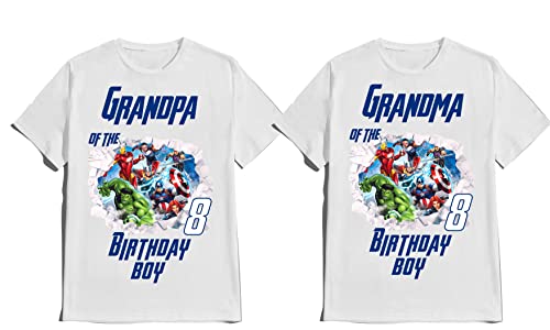 Avenger Birthday Boy Shirt Family Matching Super-Hero T-shirts Custom Super Hero Tees Kids Party
