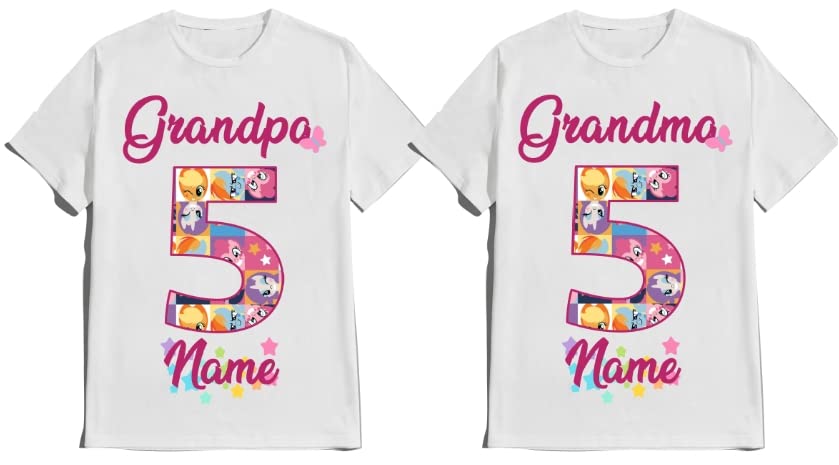 Birthday Pinky Girl Shirt Pie Customize Tees Family Matching Pony T-Shirts