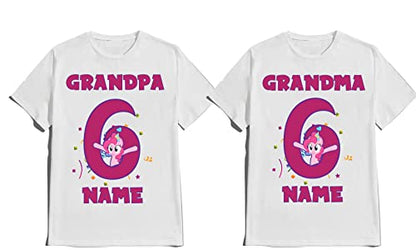 Birthday Girl Pinky Shirt Pie Customize Tees Ponny Family Matching T-Shirts