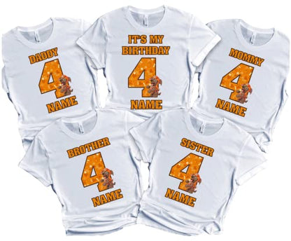 Birthday Boy Shirt Family Matching Custom Shirts Dogs