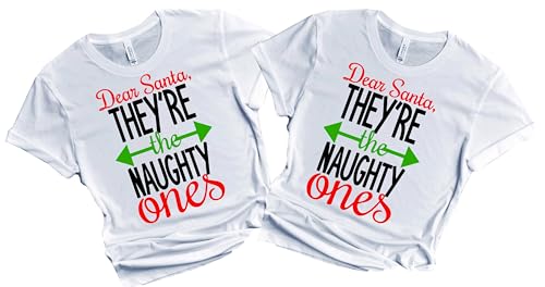 Christmas Matching Shirts For All The Family Custom Gift Holidays Christmas Eve White Tshirt All Sizes Kids And Adults Personalized Customize Name Shirt
