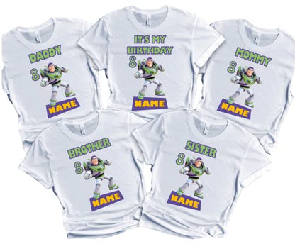 Custom Birthday Shirt Story Family Matching Toy T-shirts