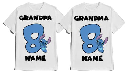 Stitch/Birthday Shirt Boy Birthday Girl Matching Family Tees Custom Shirts Party