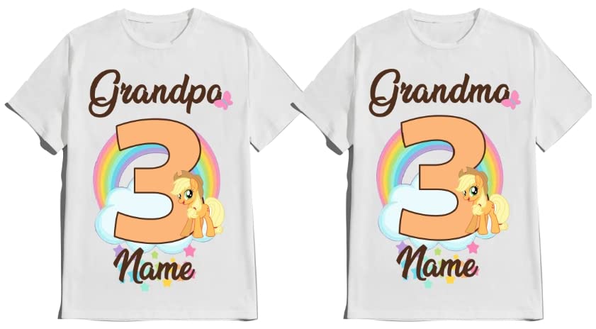 Birthday Pinky Girl Shirt Pie Tees Family Matching Pony Customize T-Shirts