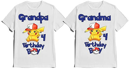 Birthday Kids Shirts Party Boy Tee Girl T-shirt Custom Matching Family T-shirts Personalized Name Age Kids Party