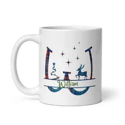 Custom Coffee Mug Gifts Personalized Christmas Design Ceramic Mugs with Name And Photo Customized Xmas Cups Gifts for Holiday All Family Gathering Tea Cup White Coffee Mug 11oz