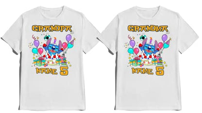 Stitch/Birthday Shirt Boy Lilo/Birthday Girl Tee Matching Family Tees Custom Shirts Kids Party T-shirts