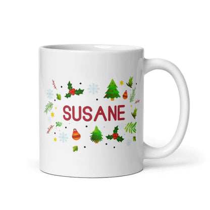 Custom Family Coffee Mug Gifts Personalized Christmas Design Ceramic Mugs with Name And Photo Customized Xmas Cups Gifts for Holiday All Family Gathering Tea Cup White Coffee Mug 11oz