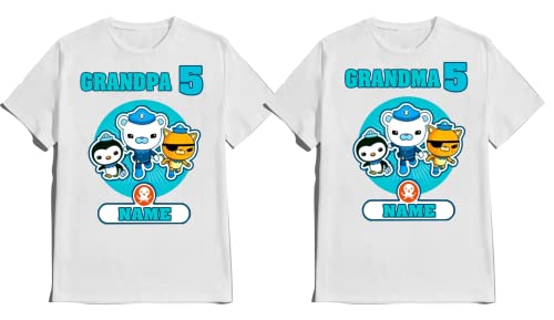 Octopod birthday shirt Captain Barnacles birthday tshirt Octopod family Matching shirts Octopod theme Kids party shirts Octopod matching shirts