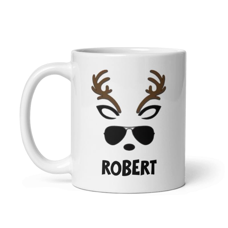 Custom Fireplace Coffee Mug Cup Gifts Personalized Christmas Design Ceramic Mugs with Name And Photo Customized Xmas Cups Gifts for Holiday All Family Gathering Tea Cup White Coffee Mug 11oz