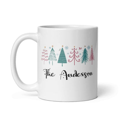 Custom Your Own Family Mug Gifts Personalized Christmas Design Ceramic Mugs with Name And Photo Customized Xmas Cups Gifts for Holiday All Family Gathering Tea Cup White Coffee Mug 11oz