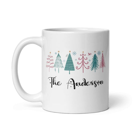 Custom Your Own Family Mug Gifts Personalized Christmas Design Ceramic Mugs with Name And Photo Customized Xmas Cups Gifts for Holiday All Family Gathering Tea Cup White Coffee Mug 11oz