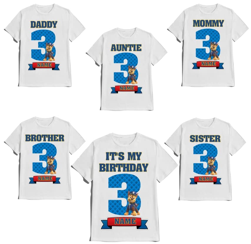 Birthday Shirt Boy Family Matching Shirts Dogs