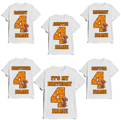 Birthday Boy Shirt Family Matching Custom Shirts Dogs