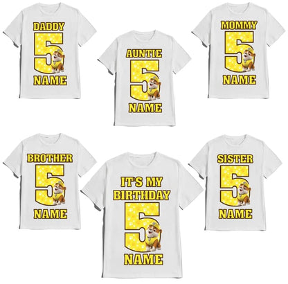 Birthday Boy Shirt Family Matching Custom Shirts Dogs